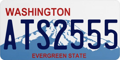 WA license plate ATS2555