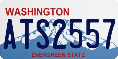 WA license plate ATS2557