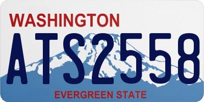 WA license plate ATS2558
