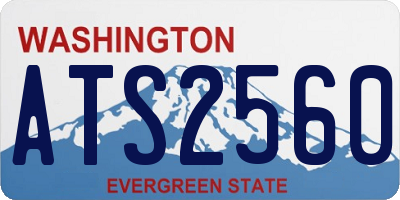 WA license plate ATS2560