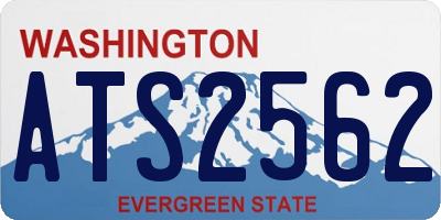 WA license plate ATS2562