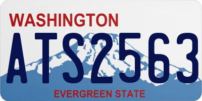 WA license plate ATS2563