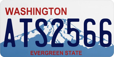 WA license plate ATS2566