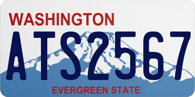 WA license plate ATS2567