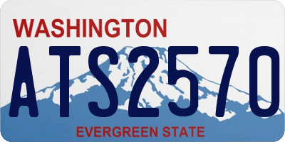 WA license plate ATS2570