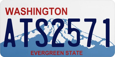 WA license plate ATS2571