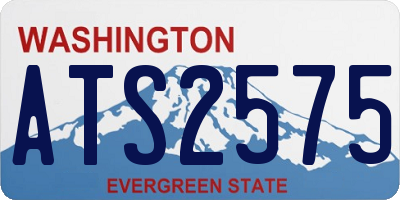 WA license plate ATS2575