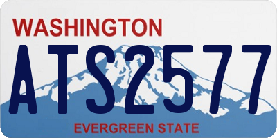 WA license plate ATS2577