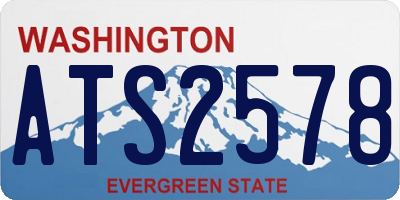 WA license plate ATS2578