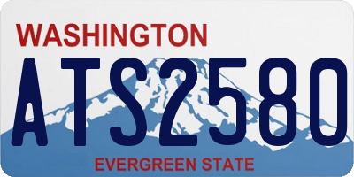 WA license plate ATS2580