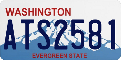 WA license plate ATS2581
