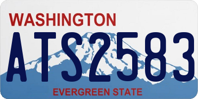 WA license plate ATS2583