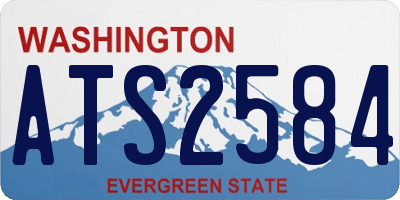 WA license plate ATS2584