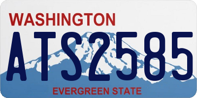 WA license plate ATS2585