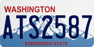WA license plate ATS2587