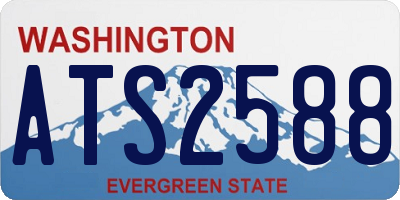 WA license plate ATS2588