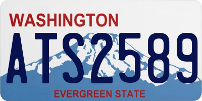 WA license plate ATS2589