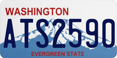 WA license plate ATS2590