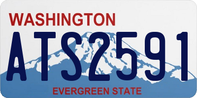 WA license plate ATS2591
