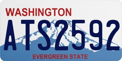 WA license plate ATS2592