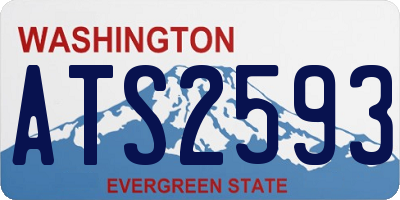 WA license plate ATS2593