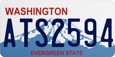 WA license plate ATS2594