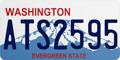 WA license plate ATS2595