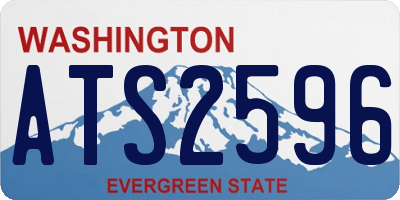 WA license plate ATS2596