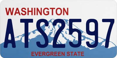 WA license plate ATS2597