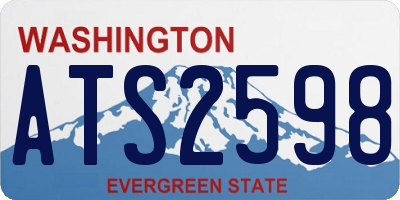 WA license plate ATS2598