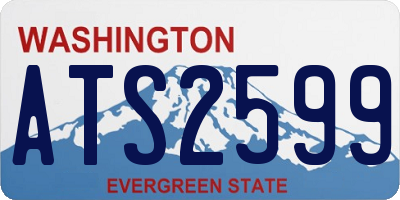 WA license plate ATS2599