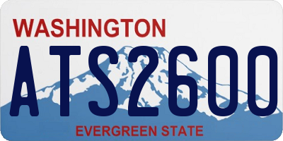 WA license plate ATS2600