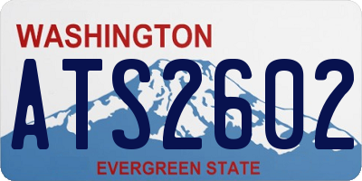 WA license plate ATS2602