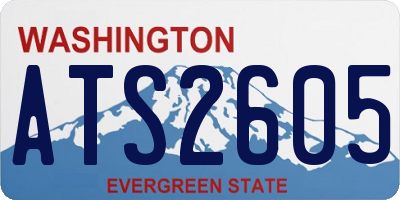 WA license plate ATS2605