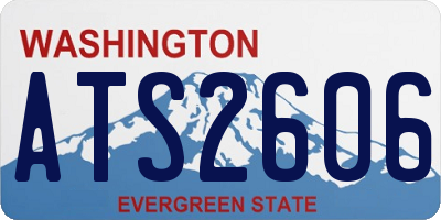 WA license plate ATS2606