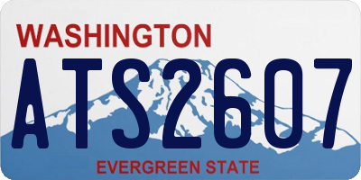 WA license plate ATS2607