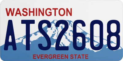 WA license plate ATS2608