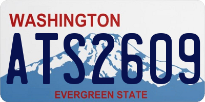 WA license plate ATS2609