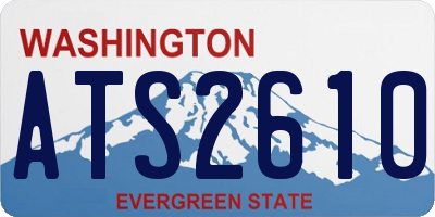 WA license plate ATS2610