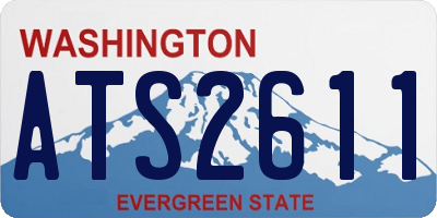 WA license plate ATS2611