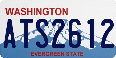 WA license plate ATS2612