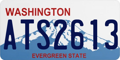 WA license plate ATS2613
