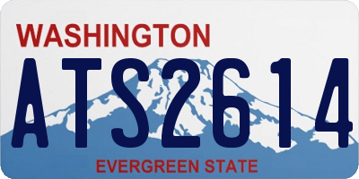 WA license plate ATS2614