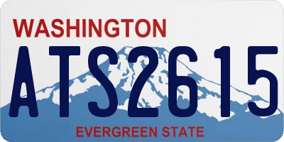 WA license plate ATS2615