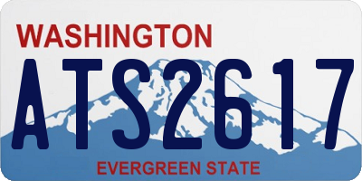 WA license plate ATS2617