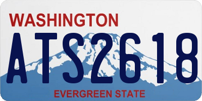 WA license plate ATS2618