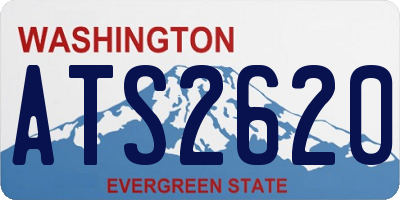 WA license plate ATS2620