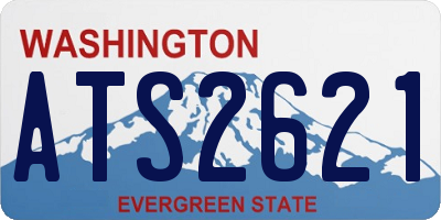 WA license plate ATS2621