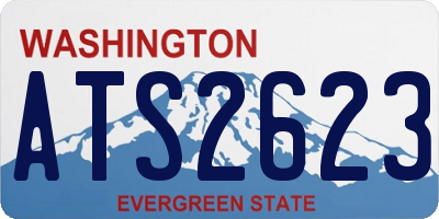 WA license plate ATS2623