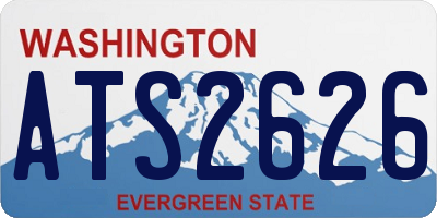 WA license plate ATS2626